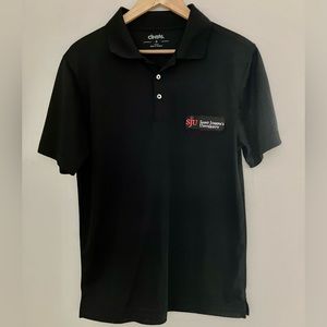 Cintas St.Joseph’s University Black Polo Short Sleeve Top Size Small
